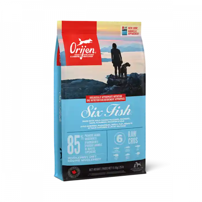 Hrana uscata pentru caini, Orijen Dog 6 Pesti, 11.4 KG Expediere rapidă