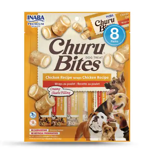Recompense pentru caini, Inaba Churu Bites Cu Pui, 12g x 8 Reducere extra