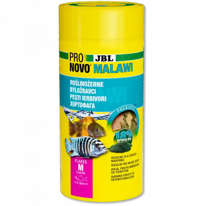 Promoție Hrana pentru pesti, JBL ProNovo Malawi Flakes M, 250 ml