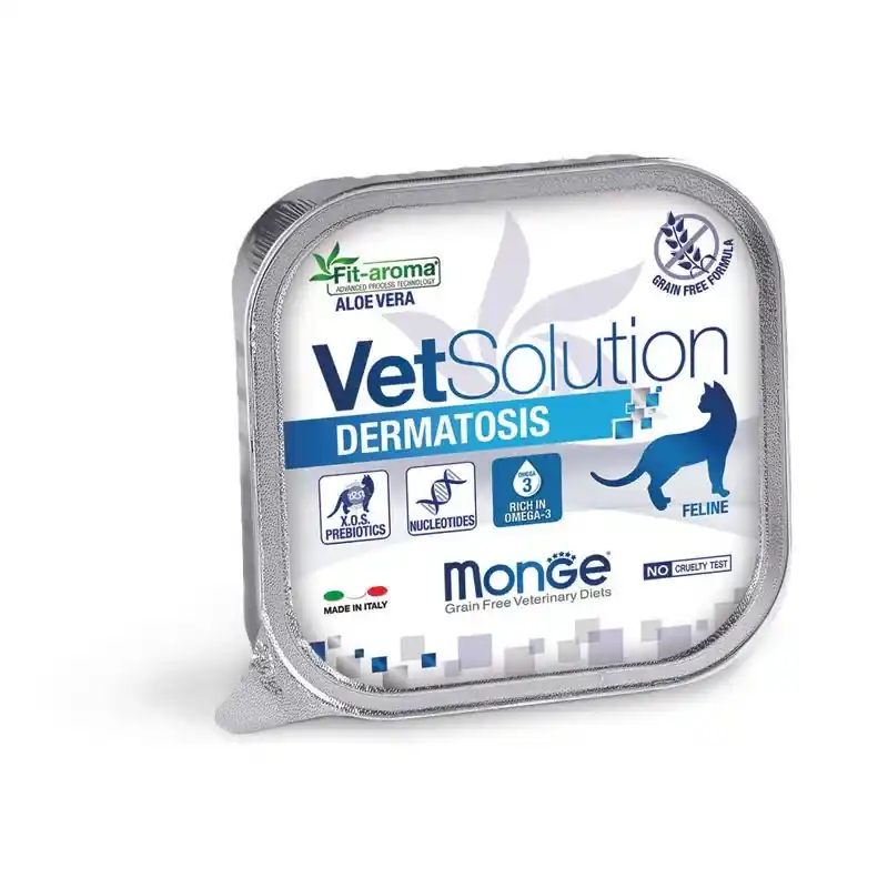 Expediere rapidă Hrana umeda pentru pisici, Monge Vet Cat Dermatosis