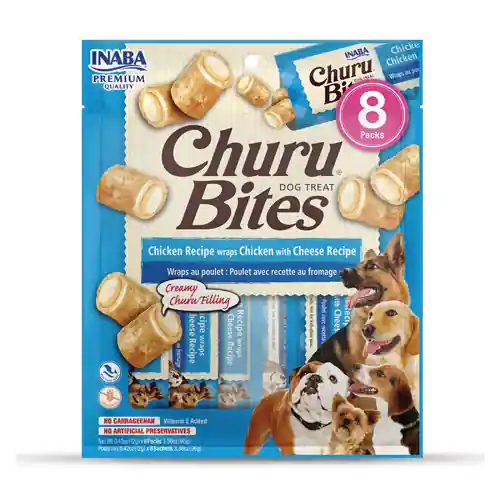 Recompense pentru caini, Inaba Churu Bites Chicken with Cheese Recipe Premium