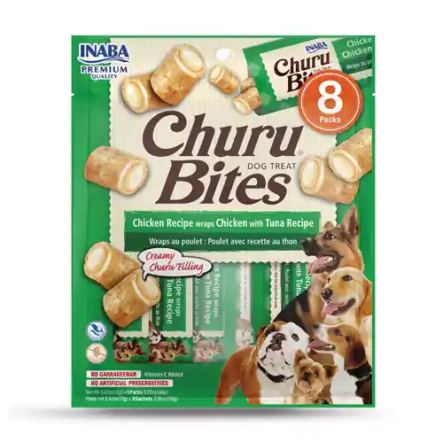 Recompense pentru caini, Inaba Churu Bites Chicken with Tuna Recipe Expediere rapidă