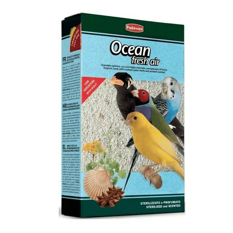 Nisip pentru pasari Padovan Ocean Fresh Air 1 kg Reducere de preț