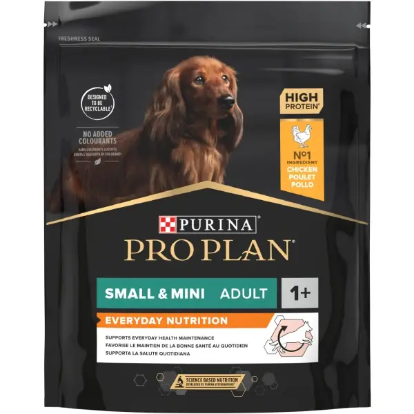 PRO PLAN® SENSITIVE SKIN Adult, bogat în somon, talie mică și foarte mică, hrană uscată pentru câini, 700g Disponibil imediat