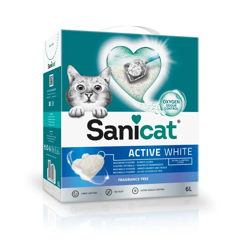 Noutate Nisip pentru litiera Sanicat Active White 6L