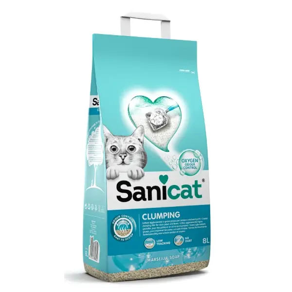 Asternut pentru litiera Sanicat Clumping Marseille 8L Comandă acum
