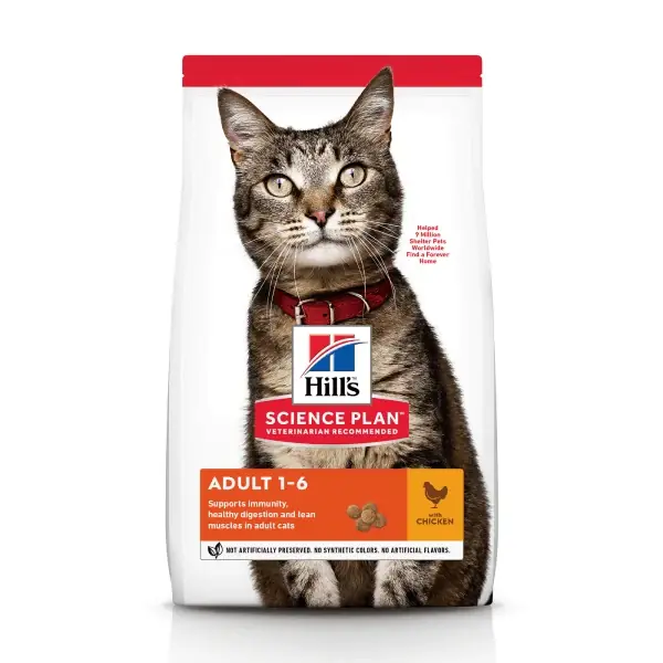 Livrare rapidă Hrana uscata pentru pisici Hill‘s Science Plan Adult Pui 1.5kg