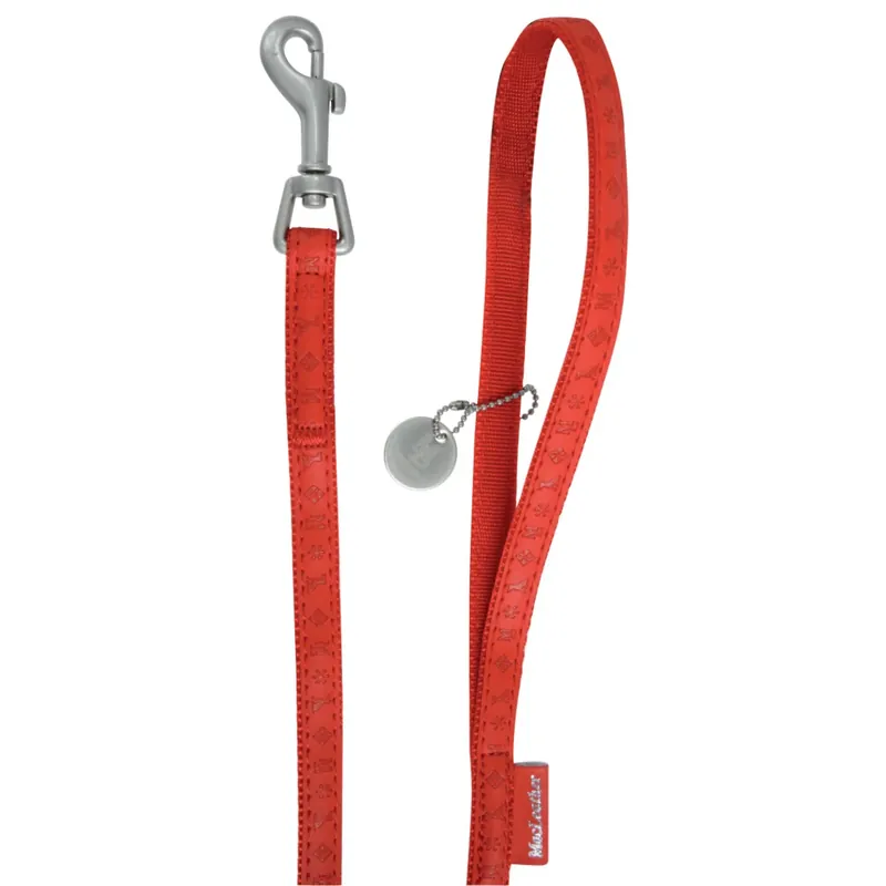 Lesa rosie pentru caini Macleather 20mm-1.2m Z 522020RO Plată securizată