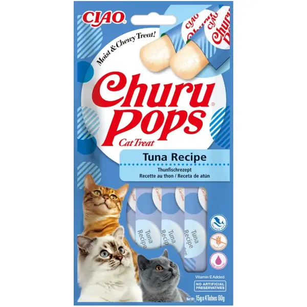Recompense pentru pisici Churu Pops Baton moale Ton 4x15g Premium