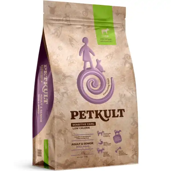 Hrana uscata pentru caini Petkult Sensitive Low Calories Adult&Senior Talie Mica Miel si orez 12kg Reducere de preț