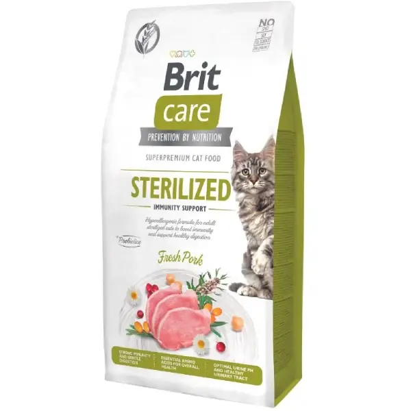 Hrana uscata pentru pisici Brit Care Grain Free Sterilized Immunity 7kg Super ofertă
