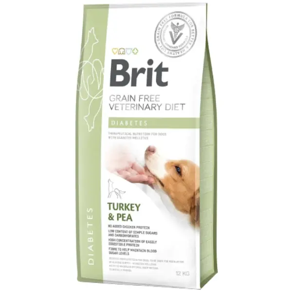 Hrana uscata pentru caini Brit Grain Free VD Diabetes 12kg Retur ușor