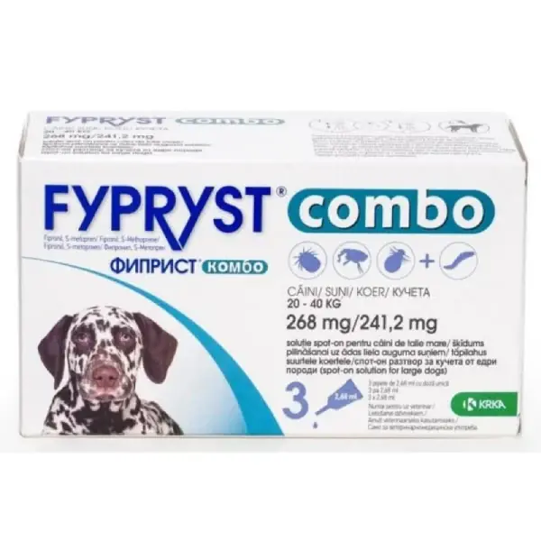 Cumpără acum Fypryst Combo Dog 20-40kg 3 Pipete