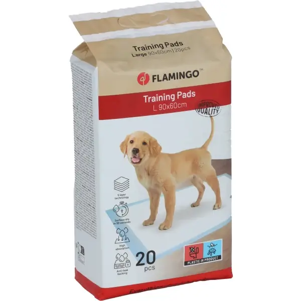 Cumpără acum Covorase absorbante pentru caini Flamingo Training Pad Pady L 90x60cm 20buc/set