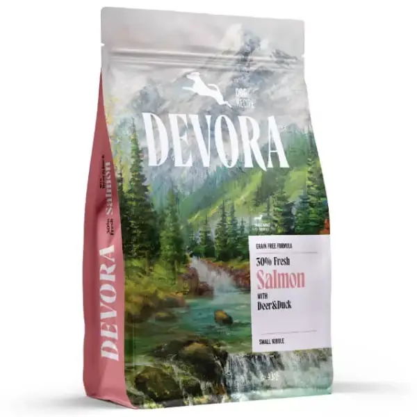 Ieftin Hrana uscata pentru caini Devora Dog GF Mini Somon, caprioara si rata 4kg
