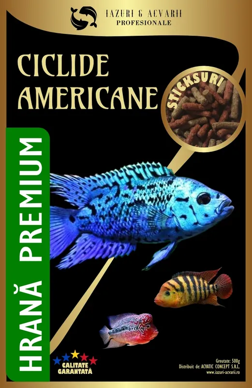 Preț promoțional Hrana Premium Ciclide Americane (sticks mix)-1kg
