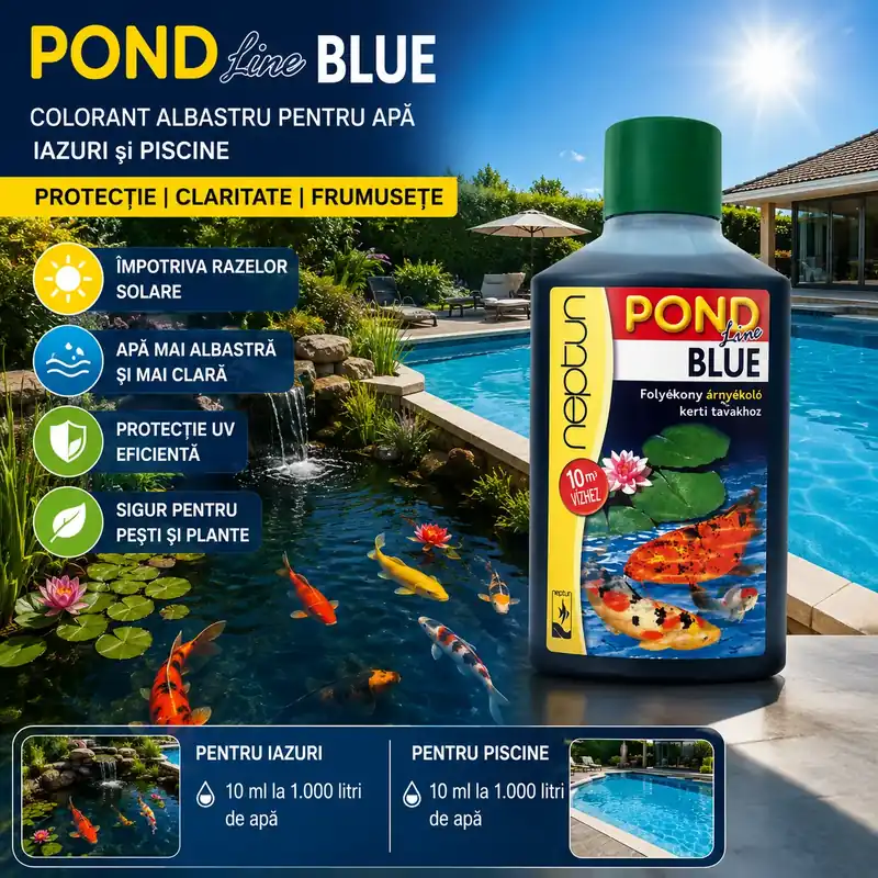Nu rata Albastru Pond (Pentru Umbrirea Apei In Iazuri Contra Razelor Solare)