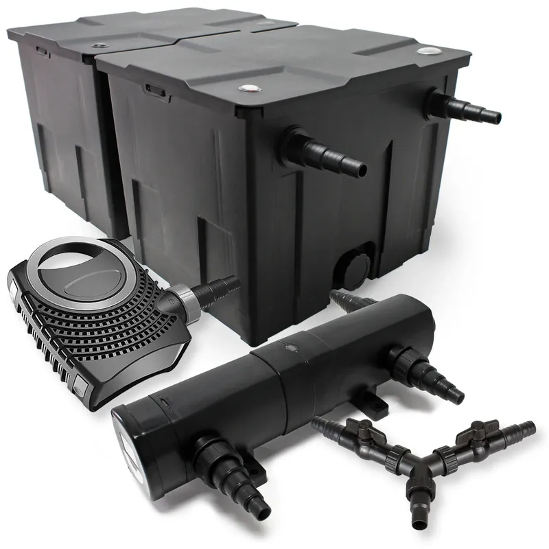 Disponibil imediat Set complet filtrare pentru iaz pina in 60.000litri cu uvc36wati