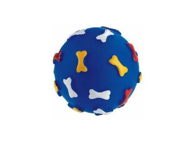 Livrare rapidă Jucarie minge cu oase pentru caini Dog Toys 8cm