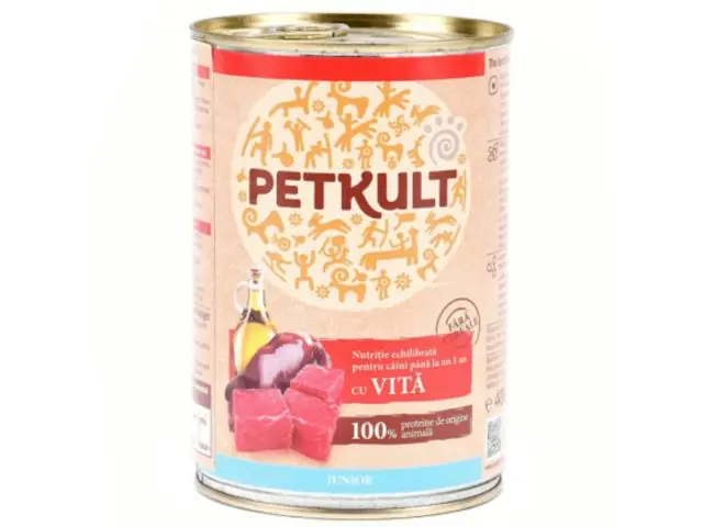 Reduceri Hrana umeda pentru caini Petkult Junior cu vita 400g