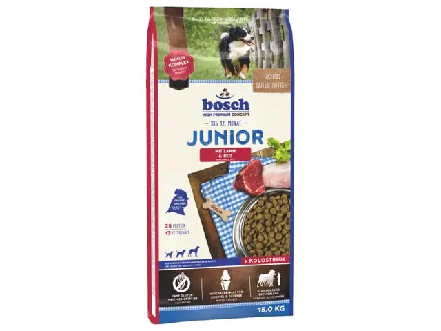 Hrana uscata pentru caini Bosch Junior cu miel si orez 15 kg Cel mai bun preț