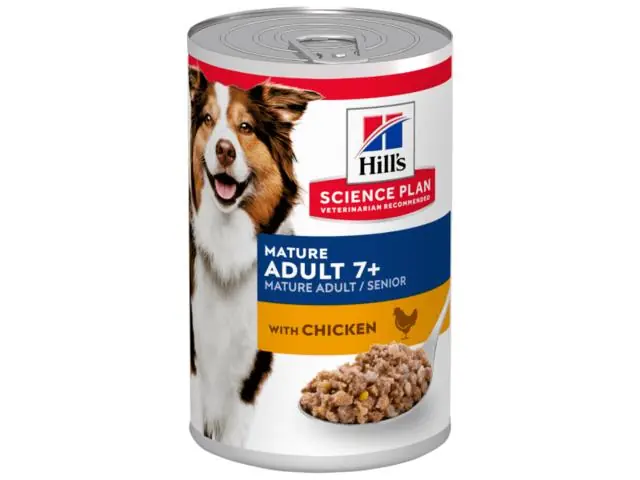 Hrana umeda pentru caini Hill‘s Science Plan Mature Adult cu pui 7+ 370g Livrare rapidă