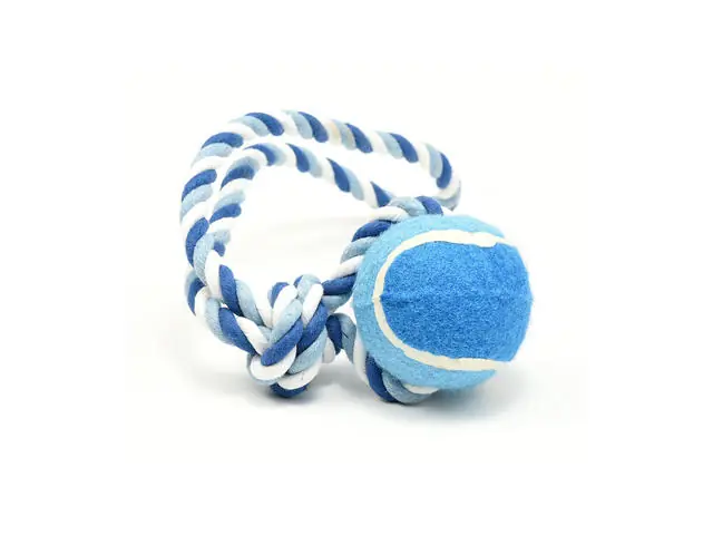 Cel mai bun preț Jucarie pentru caini Croci Sfoara BBC + Minge M 6x40cm