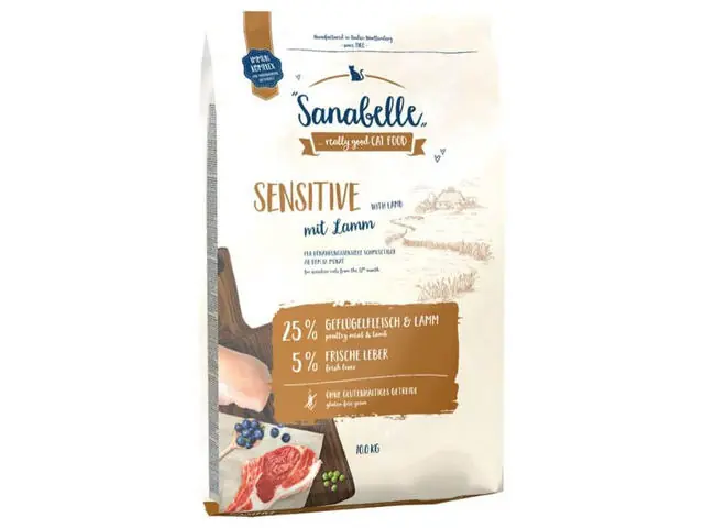 Hrana uscata pentru pisici Sanabelle Sensitive cu miel 10 kg Doar azi