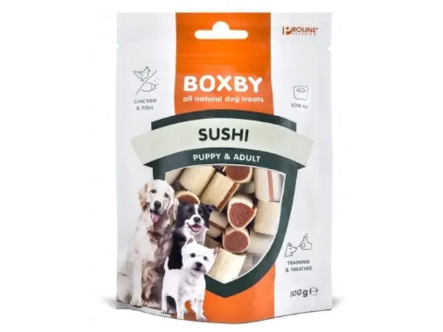 Retur gratuit Recompense pentru caini Boxby sushi 100g