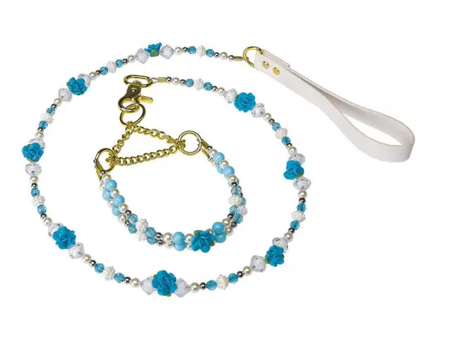 Zgarda si lesa pentru caini Ferplast Fashion Parure Topaz 104cm Ofertă specială