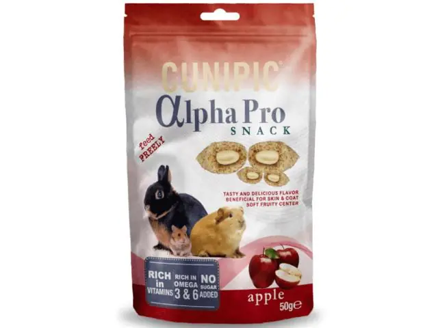 Mai ieftin Recompense pentru rozatoare Cunipic Alpha Pro Snack Mere 50g