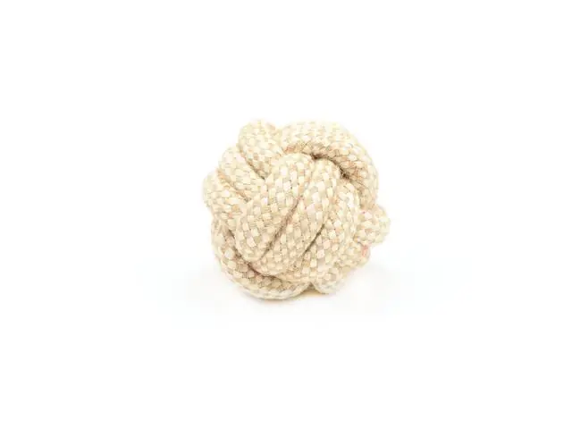 Nu rata Jucarie pentru caini minge din sfoara impletita Enjoy 7.5 cm
