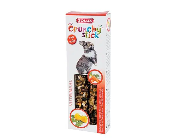 Baton pentru iepuri Zolux Morcov&Papadie 115gr Ofertă de sezon