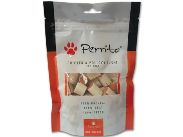 Recompensa pentru caini Perrito Dog Chicken Pollock Sushi 100g Plată sigură
