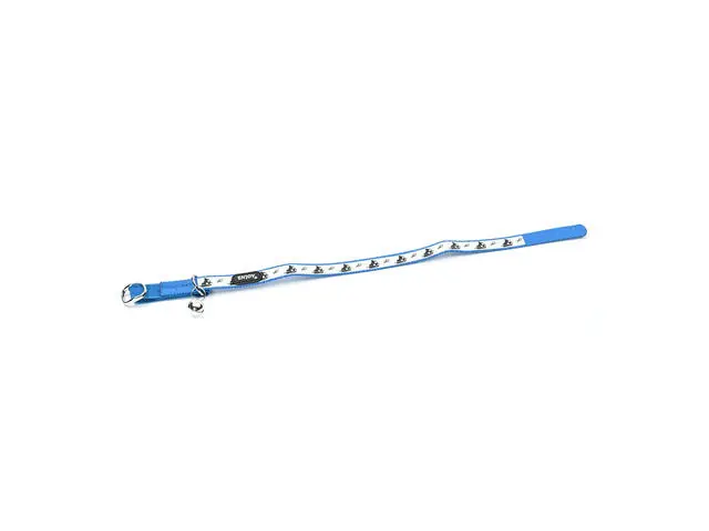 Zgarda albastra reflectorizanta pentru pisici Enjoy 1.2x35 cm Calitate înaltă