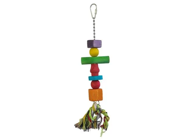 Preț promoțional Jucarie colorata din lemn pentru pasari LBW 30 cm
