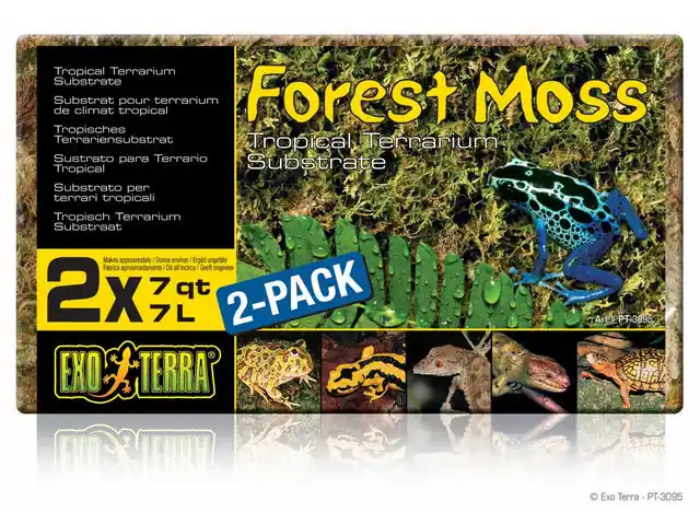 Asternut pentru terariu Exo Terra Forest Moss Compact 2x7L Doar azi