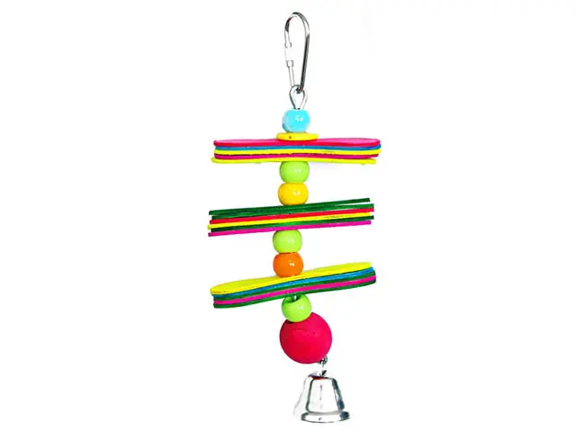 Super ofertă Jucarie colorata din lemn pentru pasari LBW-302 21 cm