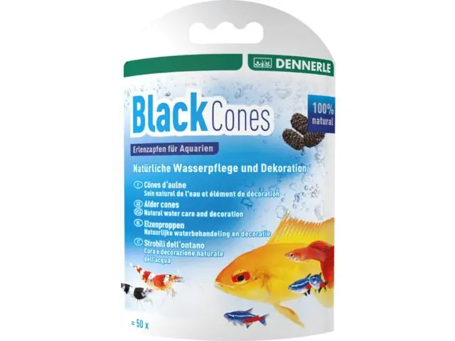 Decor natural pentru acvariu Dennerle Nano Black Conex Alder Cones Retur ușor