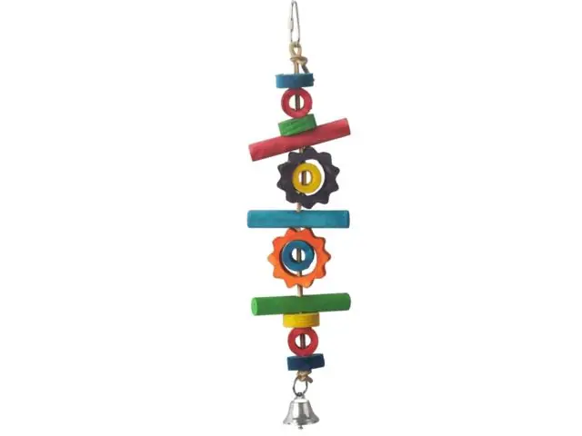 Jucarie din lemn pentru pasari Luohe LBW-0827 33x8 cm Plată securizată