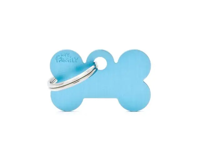 Reduceri Medalion tag MyFamily Os Aluminiu S Light Blue 58208