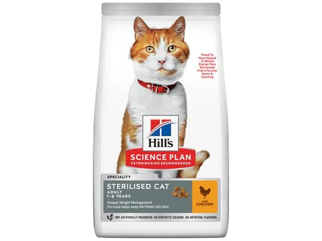Ofertă limitată Hrana uscata pentru pisici Hill‘s Science Plan Adult Sterilised Pui 3kg