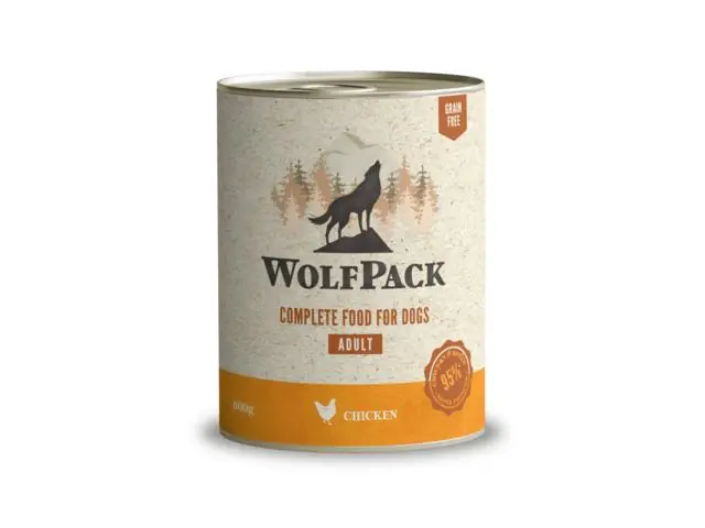 Preferatul clienților Hrana umeda pentru caini Wolfpack Pui 800g