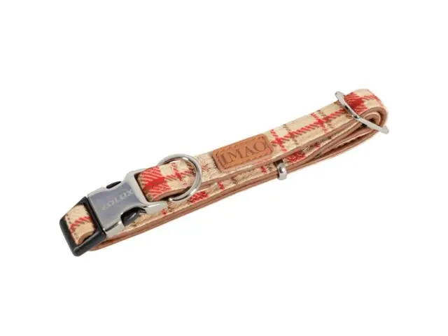 Zgarda reglabila pentru caini Zolux Scott 25mm Red Plată securizată
