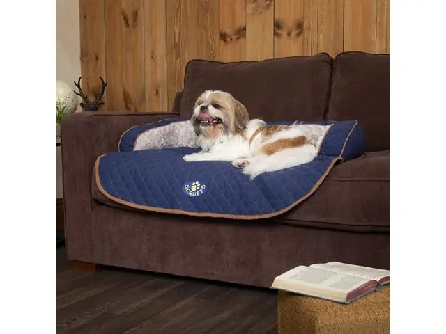 Plată securizată Canapea pentru caini Scruffs Wilt Blue 90x70x12cm