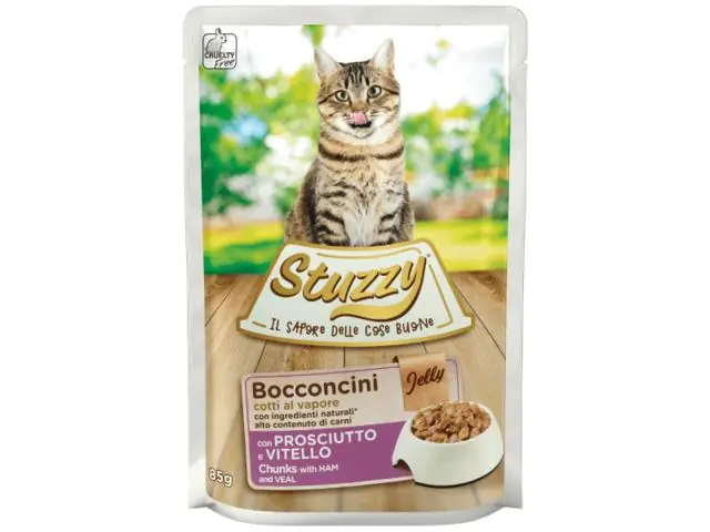 Cumpărături sigure Hrana umeda pentru pisici Stuzzy Bucati cu sunca si vitel in sos 85g