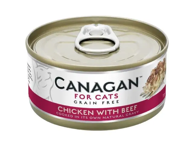 Cel mai vândut Hrana umeda pentru pisici Canagan Cat Pui&Vita 75g