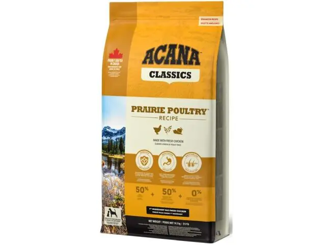Hrana uscata pentru caini Acana Classics Prairie Poultry Pui&Curcan 14.5kg Doar azi