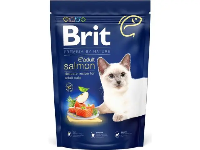 Cumpărături sigure Hrana uscata pentru pisici Brit Premium Cat Somon 300g