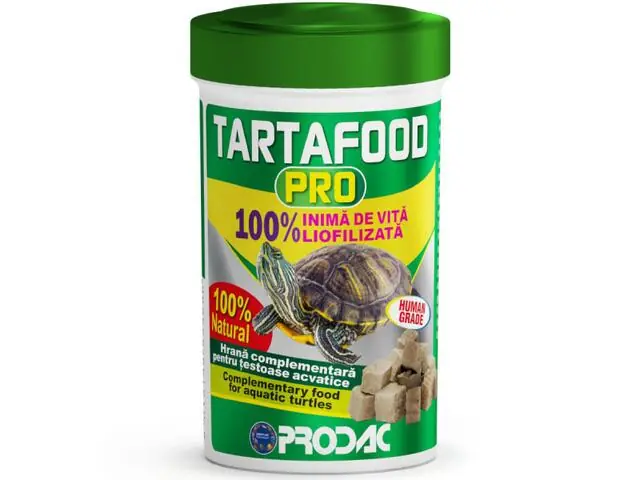 Nu rata Inima de vita liofilizata pentru testoase Prodac Tartafood 10g